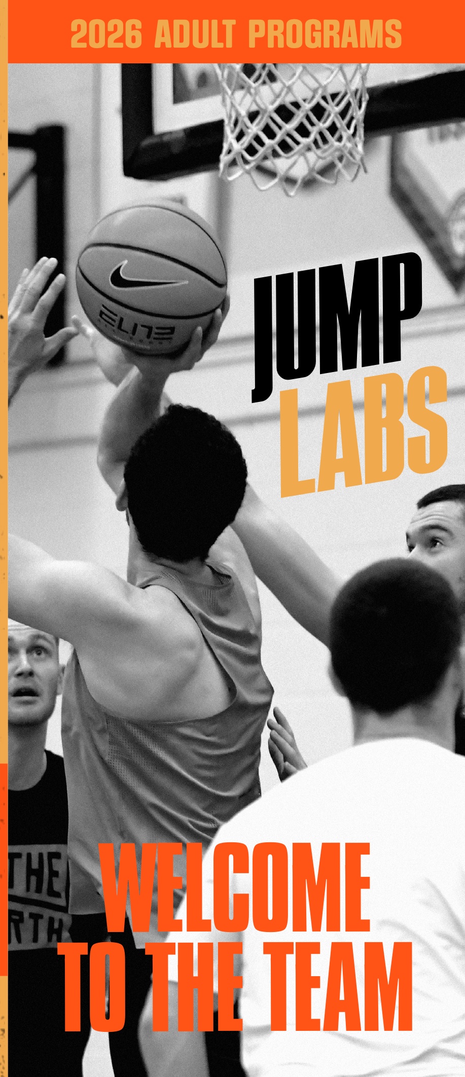 Jumplabs 2026 Adult Programs – Welcome to the Team brochure cover